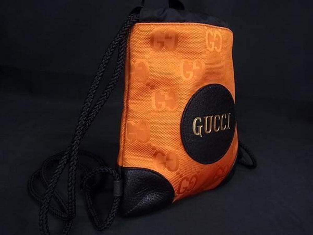 Gucci Daypack Backpack Grid Daypack GG Off the Orange Rucksack